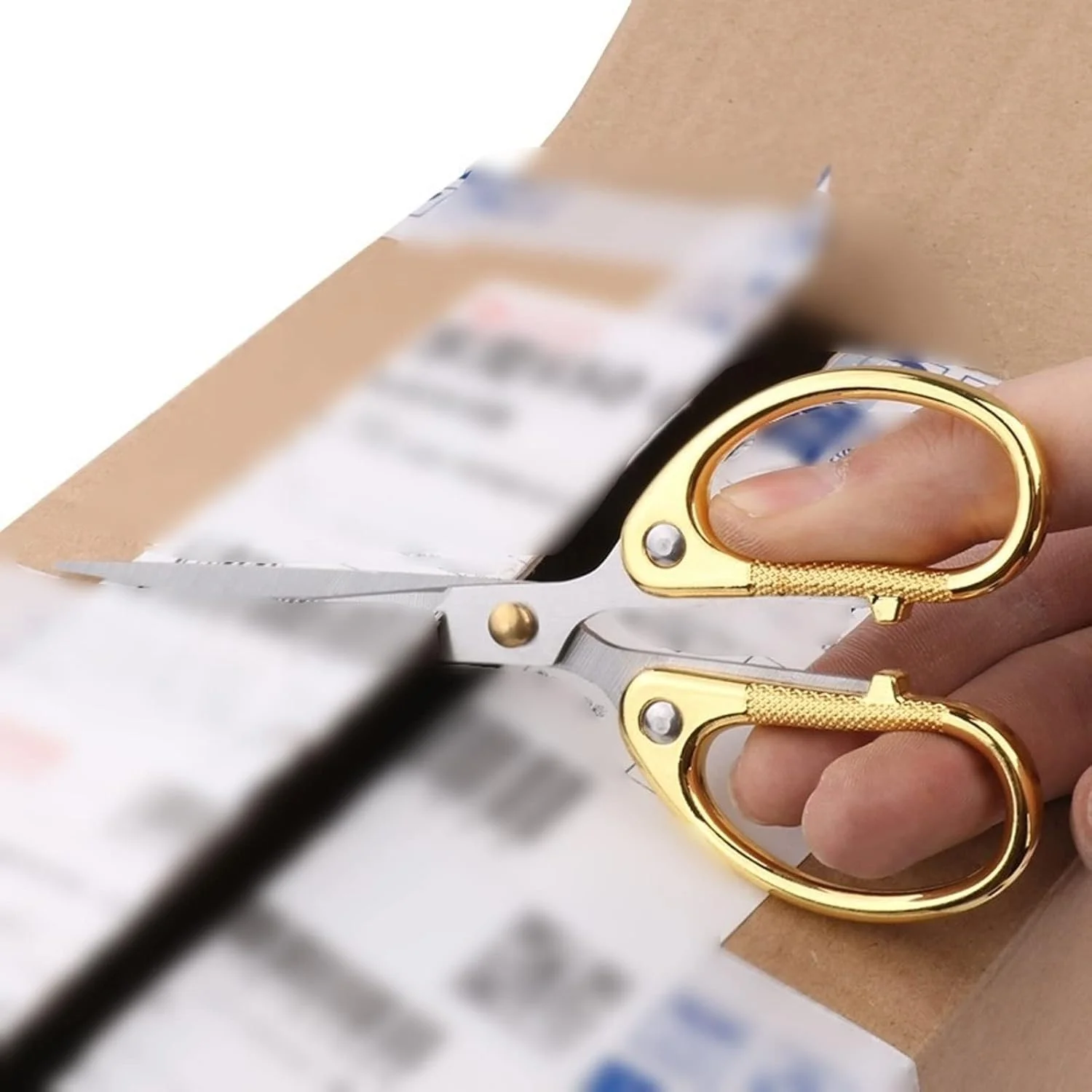 قیچی AUEMNUR، یک عدد، قیچی خیاطی حرفه ای برای برش مستقیم پارچه و لباس، قیچی خیاطی، ابزار قیچی اداری لوازم التحریر خانگی (اندازه: 13.8cm*6.2cm)