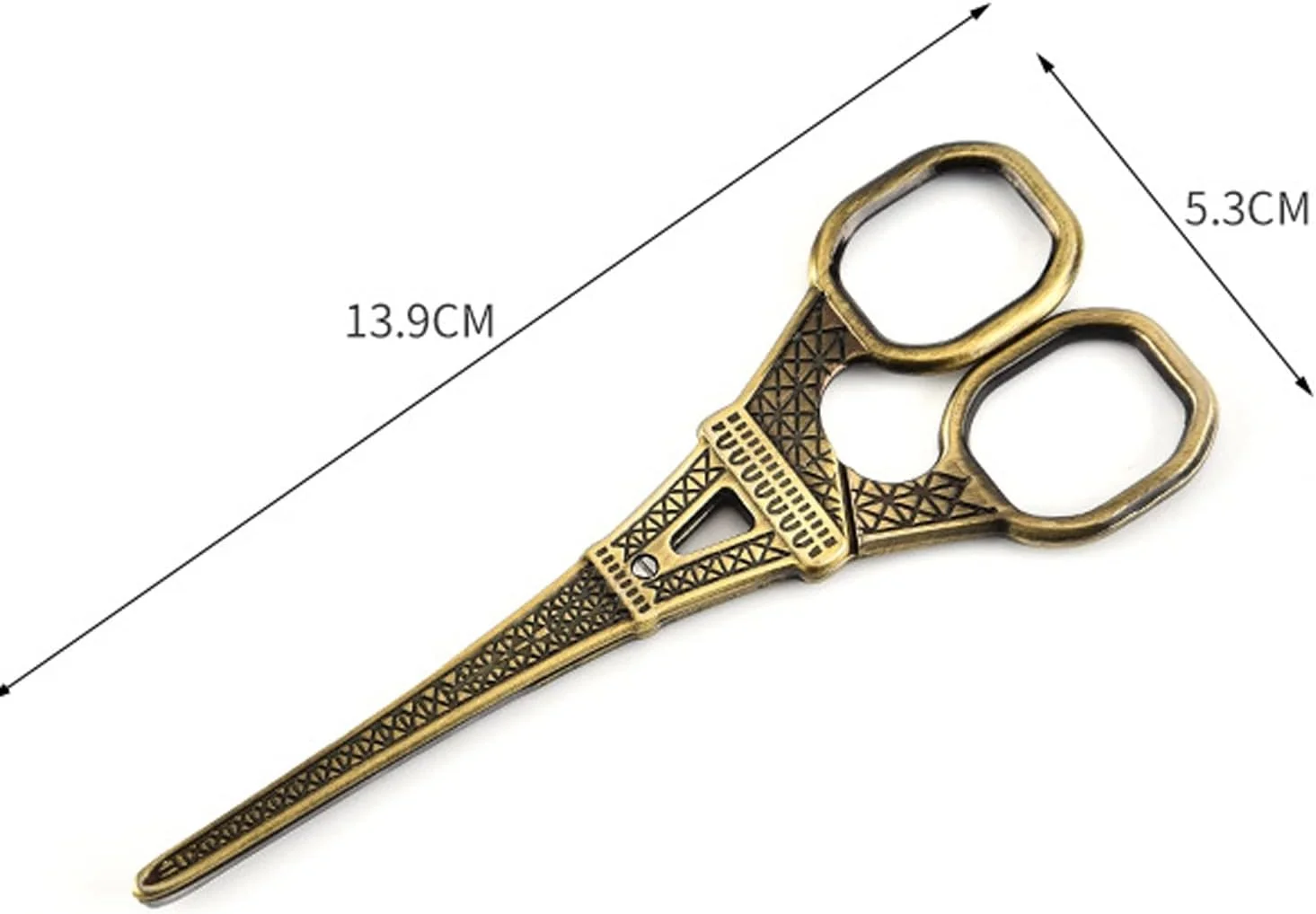 قیچی خیاطی طرح برج ایفل AUEMNUR، قیچی گلدوزی و خرازی عتیقه (رنگ: بژ) قیچی خیاطی طرح برج ایفل AUEMNUR، قیچی گلدوزی و خرازی عتیقه (رنگ: بژ)