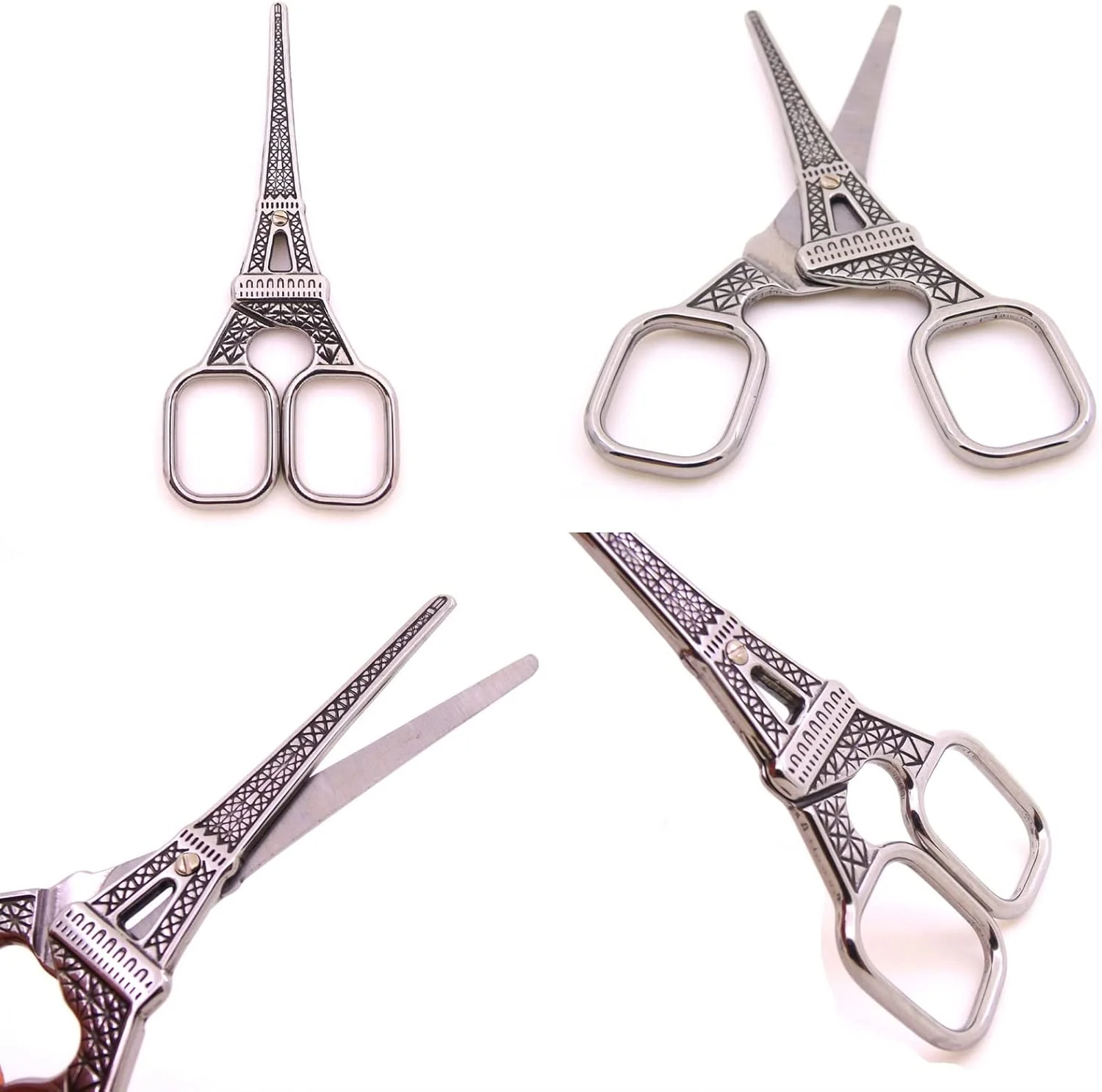 قیچی خیاطی طرح برج ایفل AUEMNUR، قیچی گلدوزی و خرازی عتیقه (رنگ: بژ) قیچی خیاطی طرح برج ایفل AUEMNUR، قیچی گلدوزی و خرازی عتیقه (رنگ: بژ)