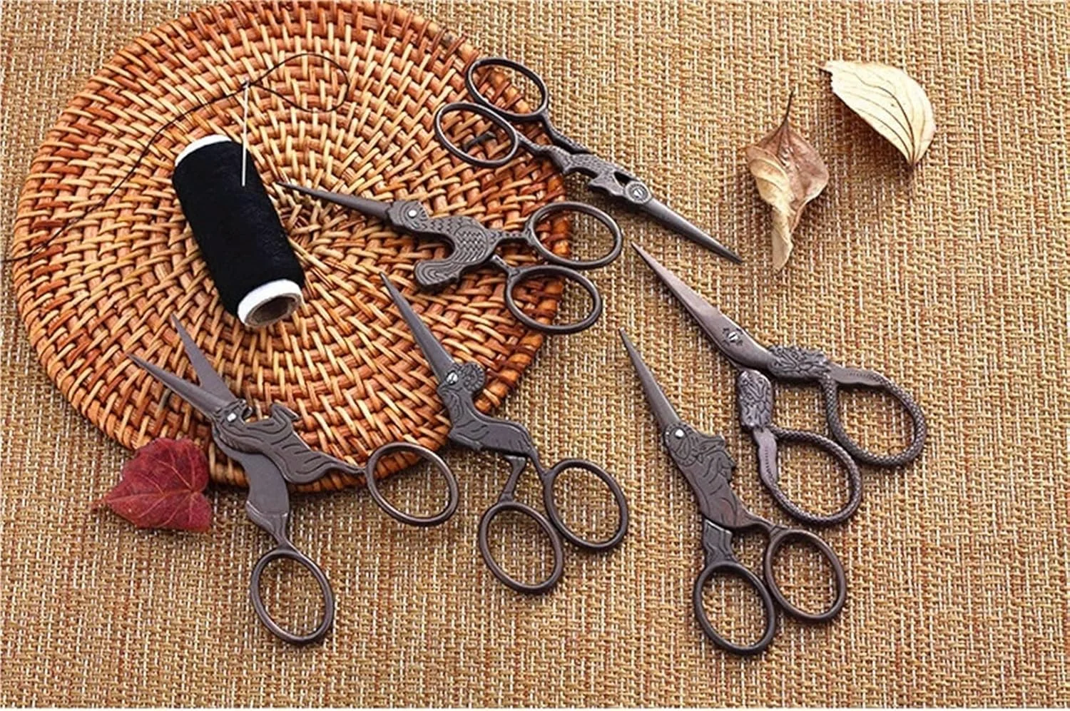 قیچی چند منظوره AUEMNUR، قیچی دستی استیل ضد زنگ، قیچی قابل حمل مدرسه (Hortel)