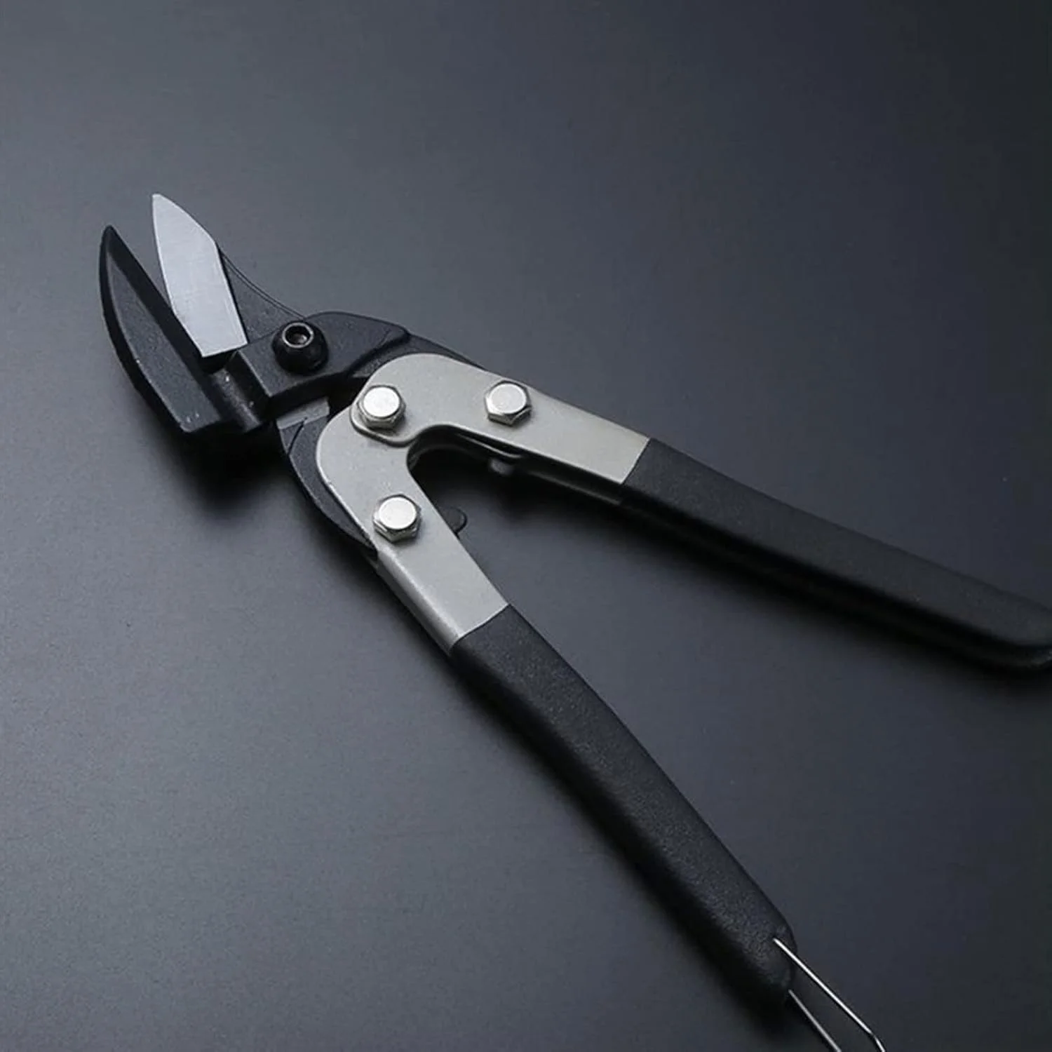 قیچی هوانوردی صنعتی AUEMNUR با قفل ایمنی، قیچی هوانوردی برش چپ آفست، فنر داخلی، مورد استفاده برای برش سیم فلزی قیچی هوانوردی صنعتی AUEMNUR با قفل ایمنی، قیچی هوانوردی برش چپ آفست، فنر داخلی، مورد استفاده برای برش سیم فلزی