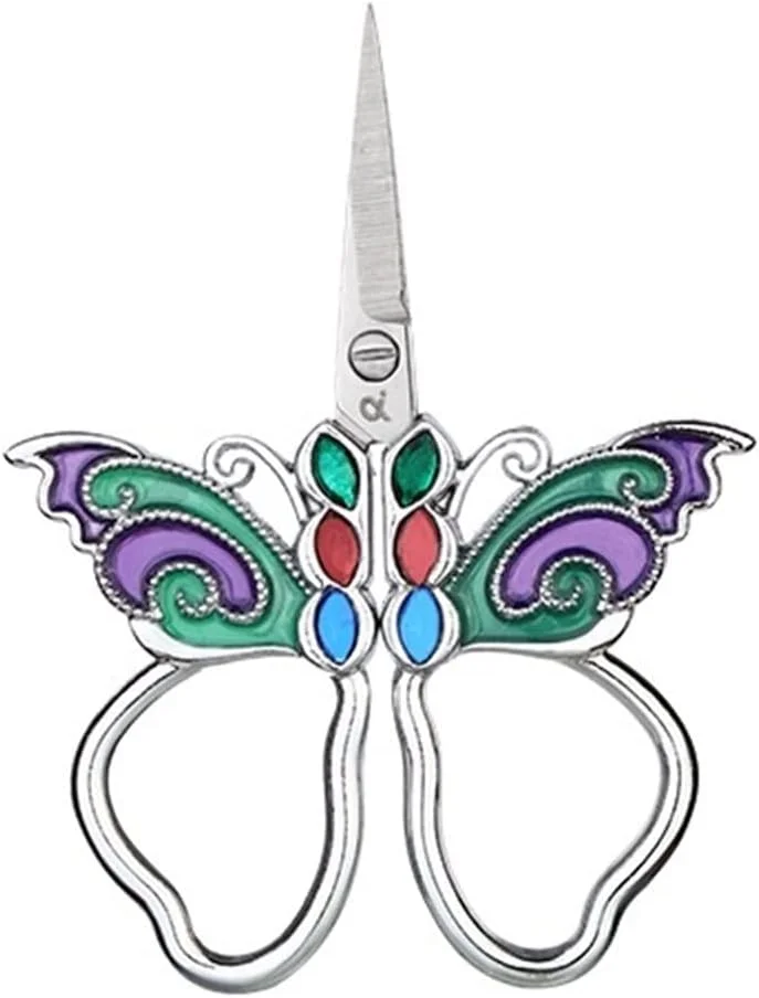 قیچی خیاطی AUEMNUR، قیچی گلدوزی، قیچی نخ برای خیاطی، پارچه، سوزن و برش نخ (Hortel)