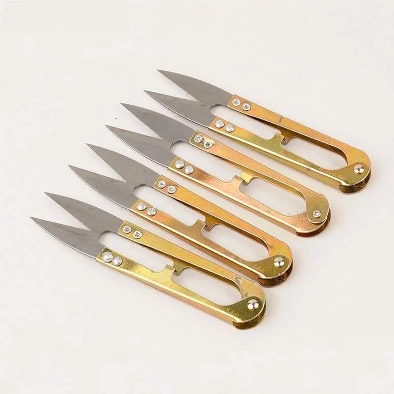 قیچی خیاطی AUEMNUR، قیچی کوچک نخ بُر فولادی، طلایی، مناسب گلدوزی، خیاطی و برش پارچه قیچی خیاطی AUEMNUR، قیچی کوچک نخ بُر فولادی، طلایی، مناسب گلدوزی، خیاطی و برش پارچه