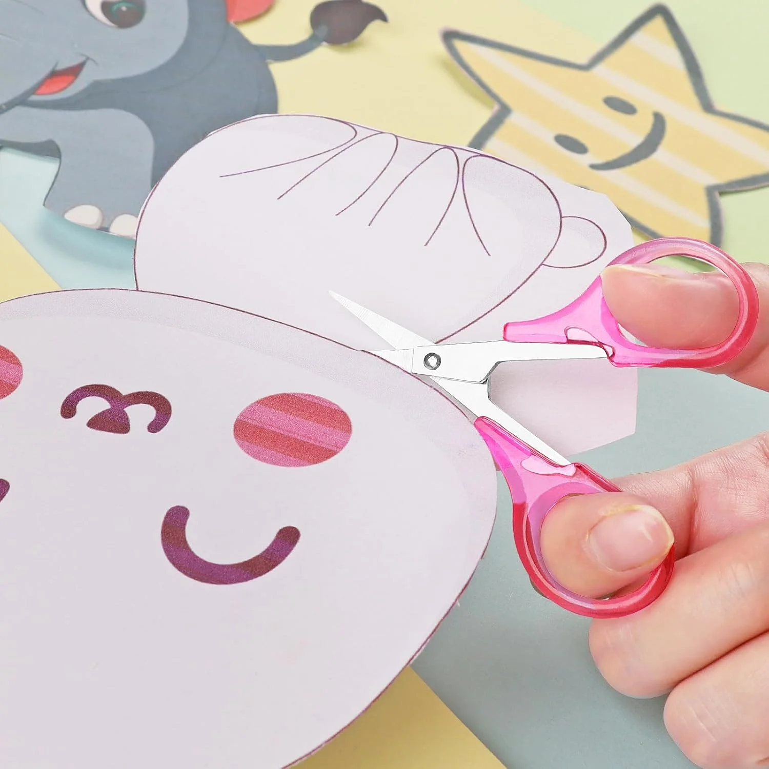 قیچی های کوچک صنایع دستی آسدیرنه با روکش، قیچی های تیز و کوچک، قیچی های همه منظوره، برش دقیق و ظریف کاغذ، بسته 3 عددی، صورتی/بنفش/مشکی قیچی های کوچک صنایع دستی آسدیرنه با روکش، قیچی های تیز و کوچک، قیچی های همه منظوره، برش دقیق و ظریف کاغذ، بسته 3 عددی، صورتی/بنفش/مشکی