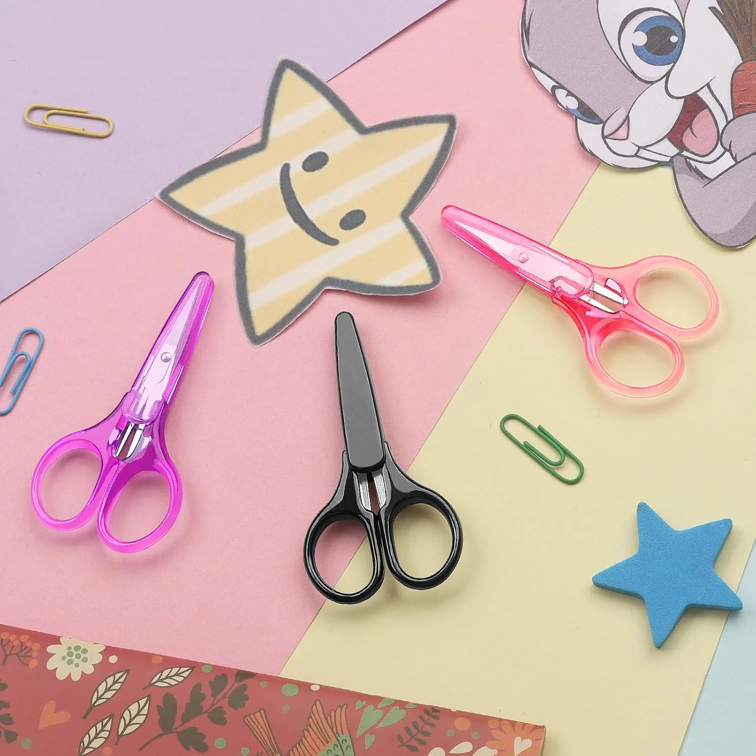 قیچی های کوچک صنایع دستی آسدیرنه با روکش، قیچی های تیز و کوچک، قیچی های همه منظوره، برش دقیق و ظریف کاغذ، بسته 3 عددی، صورتی/بنفش/مشکی قیچی های کوچک صنایع دستی آسدیرنه با روکش، قیچی های تیز و کوچک، قیچی های همه منظوره، برش دقیق و ظریف کاغذ، بسته 3 عددی، صورتی/بنفش/مشکی