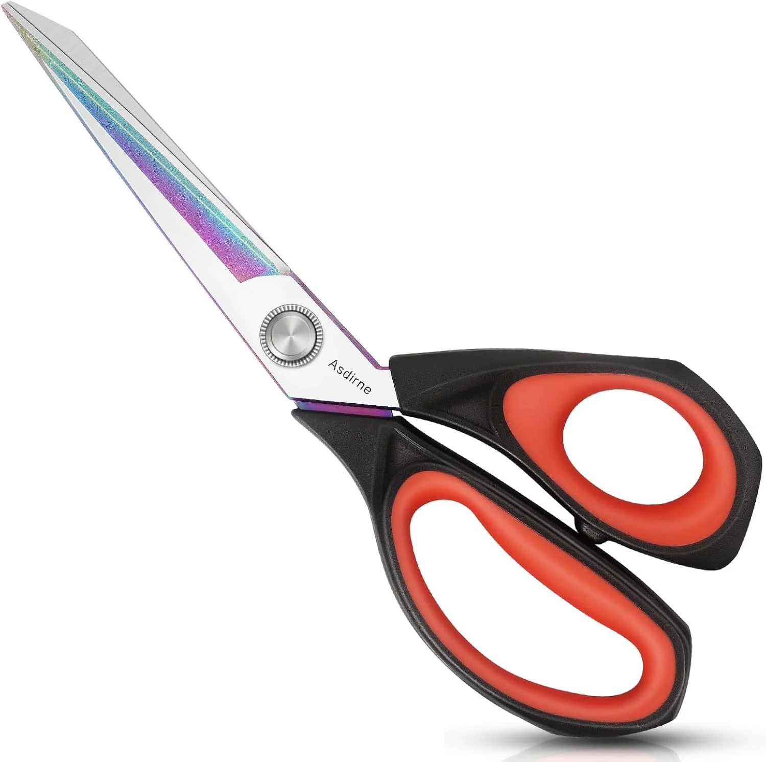 Asdirne Professional Fabric Scissors, Heavy Duty Titanium Coating Sewing Scissors, Ultra-Sharp Blade Fabric Shear, Ergonomic Rubber Handle, Great for Craft, Sewing, Leather Tailor, 9.4", Black/Red Asdirne Professional Fabric Scissors, Heavy Duty Titanium Coating Sewing Scissors, Ultra-Sharp Blade Fabric Shear, Ergonomic Rubber Handle, Great for Craft, Sewing, Leather Tailor, 9.4", Black/Red