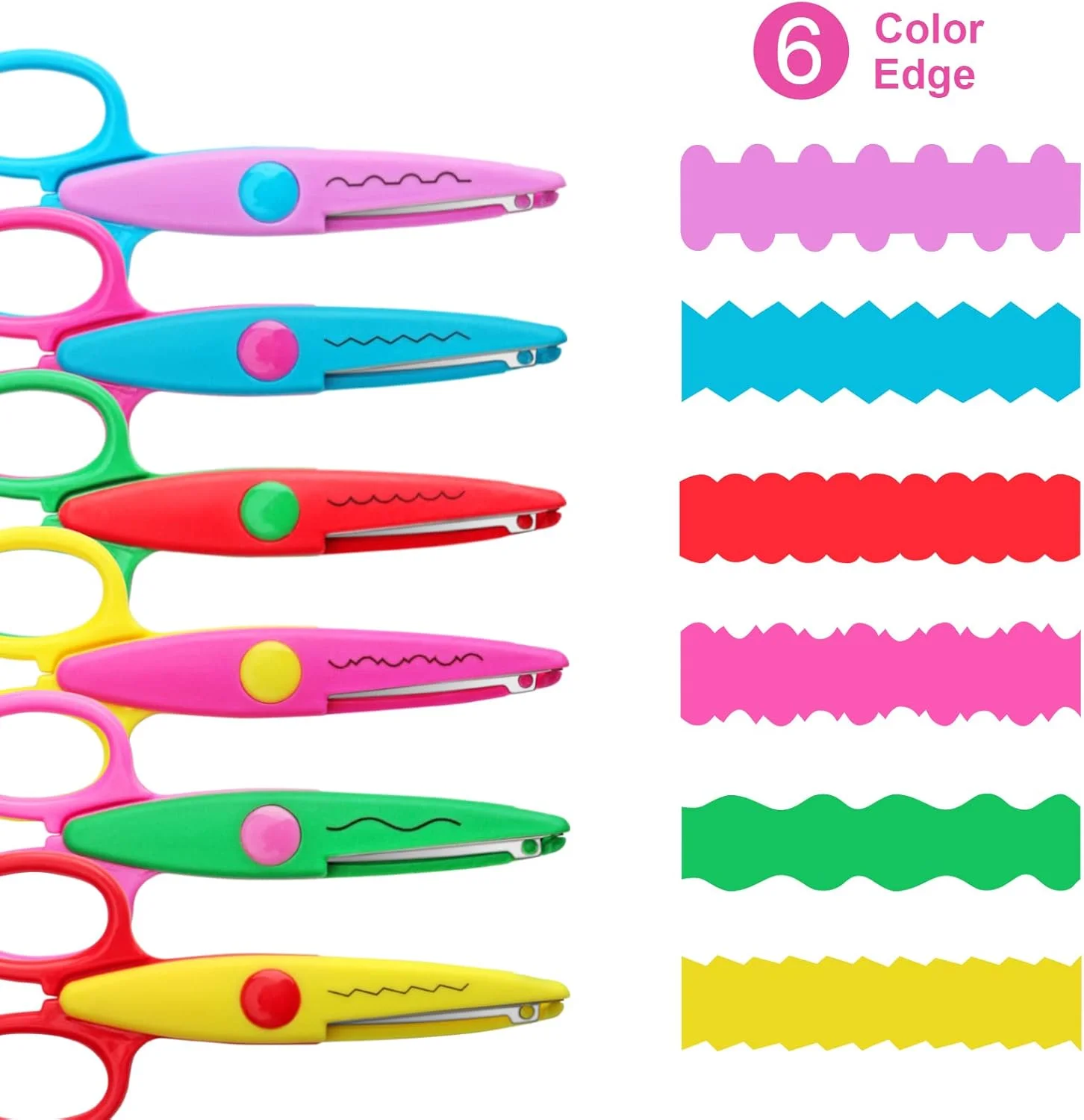 Asdirne Kid Craft Bundle, Including 6 Decorative scissors, 4 Kid Scissors and 6 Paper Punches, with Various Interesting Patterns, Safe for Kids, Smoothly Cutting, Contains , Set of 16, Funny&Colorful Asdirne Kid Craft Bundle, Including 6 Decorative scissors, 4 Kid Scissors and 6 Paper Punches, with Various Interesting Patterns, Safe for Kids, Smoothly Cutting, Contains , Set of 16, Funny&Colorful
