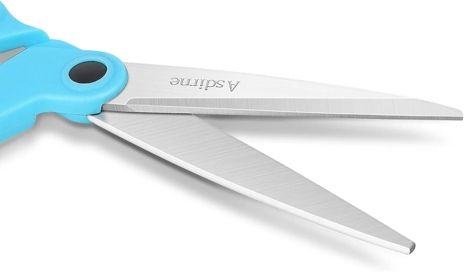 قیچی پارچه آسدیرنه، قیچی خیاطی با تیغه تیز فولادی ضد زنگ و دسته های نرم، عالی برای خیاطی، کاردستی، دفتر و مدرسه، 2 عدد، آبی/مشکی قیچی پارچه آسدیرنه، قیچی خیاطی با تیغه تیز فولادی ضد زنگ و دسته های نرم، عالی برای خیاطی، کاردستی، دفتر و مدرسه، 2 عدد، آبی/مشکی