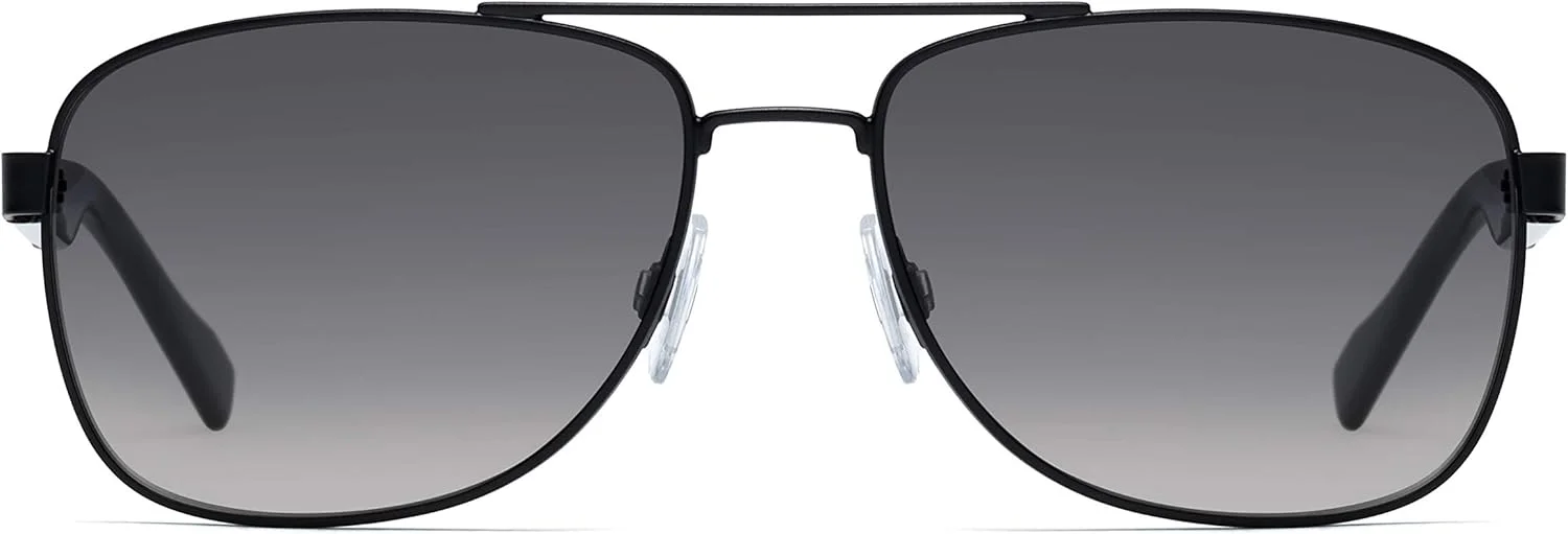 عینک آفتابی مردانه هوگو مدل 201546، رنگ: مشکی مات، سایز: 58