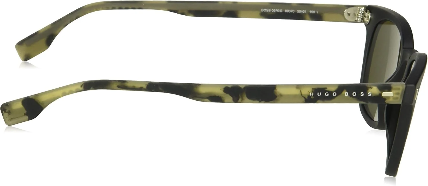 عینک آفتابی مردانه هوگو باس مدل 200883، رنگ: مشکی مات، سایز: 58