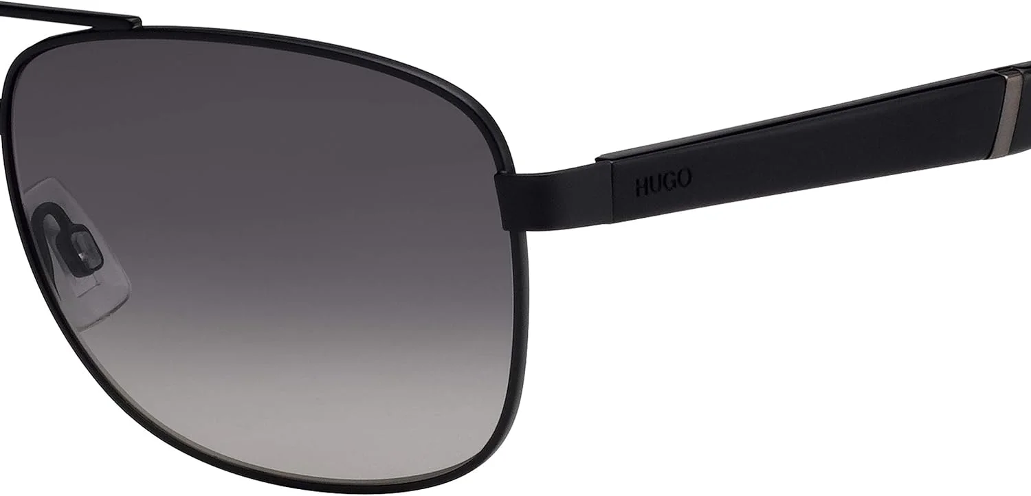 عینک آفتابی مردانه هوگو مدل 201546، رنگ: مشکی مات، سایز: 58