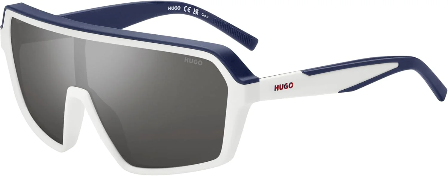 عینک آفتابی مردانه HUGO HG 1334/G/S YO6/T4 سفید آبی استاندارد، 99، Yo6/T4 سفید آبی، 39 اینچ، Yo6/T4 سفید آبی، 99 سانتی متر