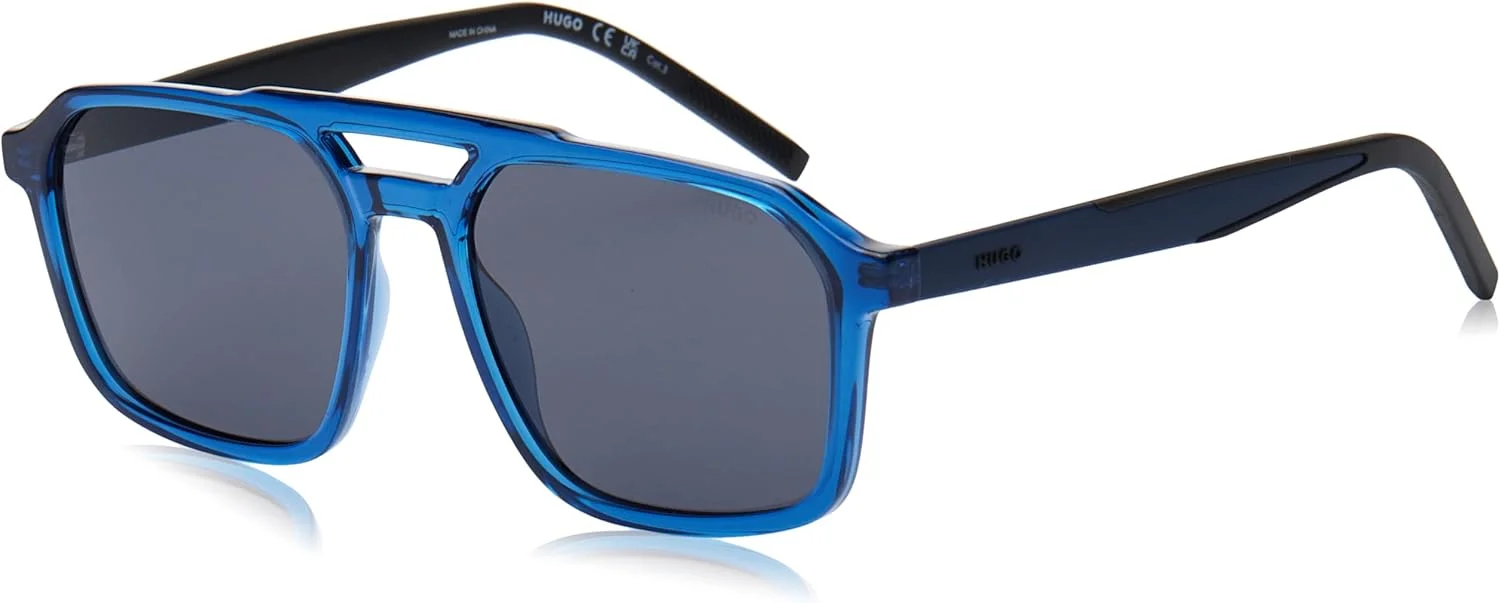 عینک آفتابی مردانه هوگو HG 1335/S PJP/IR BLUE، استاندارد، 56