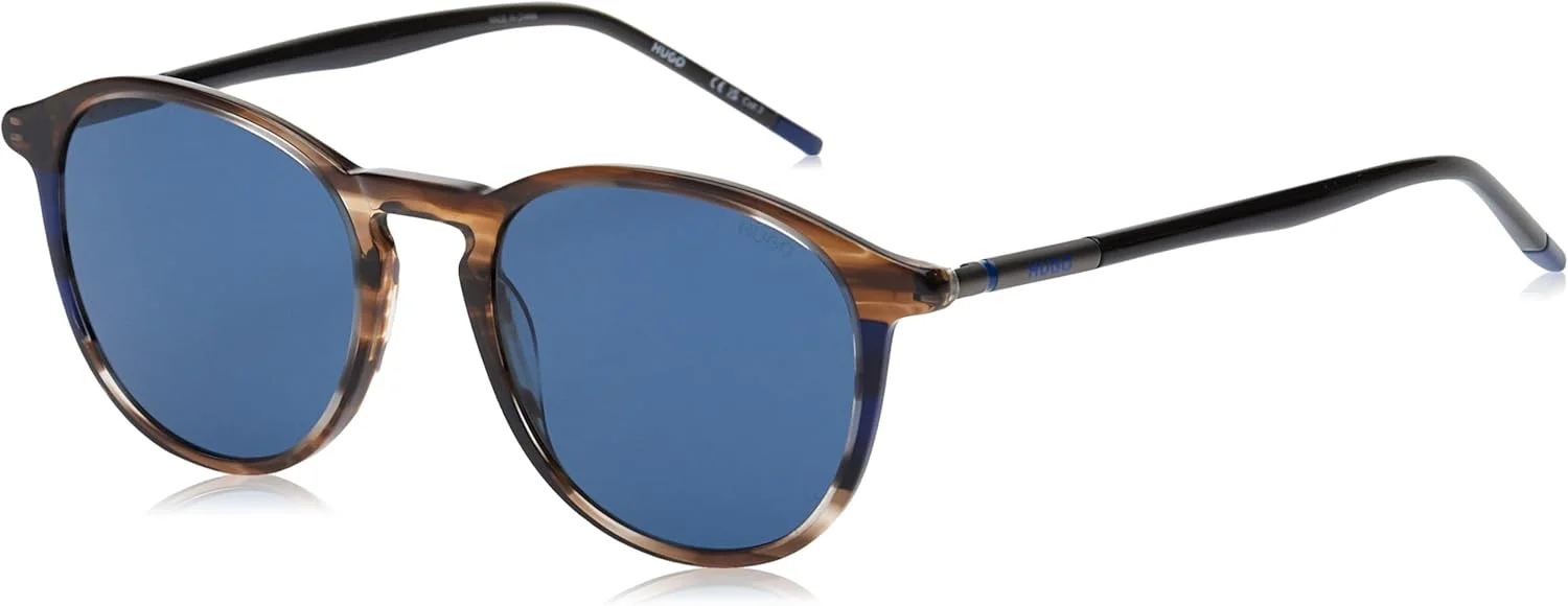 عینک آفتابی مردانه HUGO HG 1346/S EX4/KU BROWN HORN استاندارد