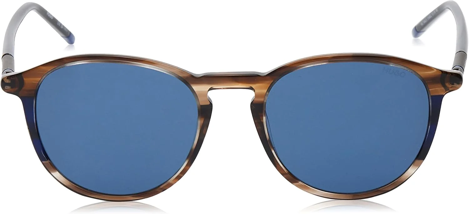 عینک آفتابی مردانه HUGO HG 1346/S EX4/KU BROWN HORN استاندارد