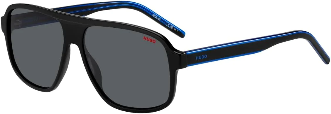 عینک آفتابی مردانه هوگو مدل HG 1296/S مشکی آبی 60/14/145 عینک آفتابی مردانه هوگو مدل HG 1296/S مشکی آبی 60/14/145