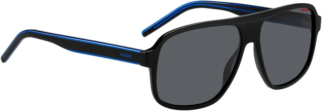 عینک آفتابی مردانه هوگو مدل HG 1296/S مشکی آبی 60/14/145 عینک آفتابی مردانه هوگو مدل HG 1296/S مشکی آبی 60/14/145