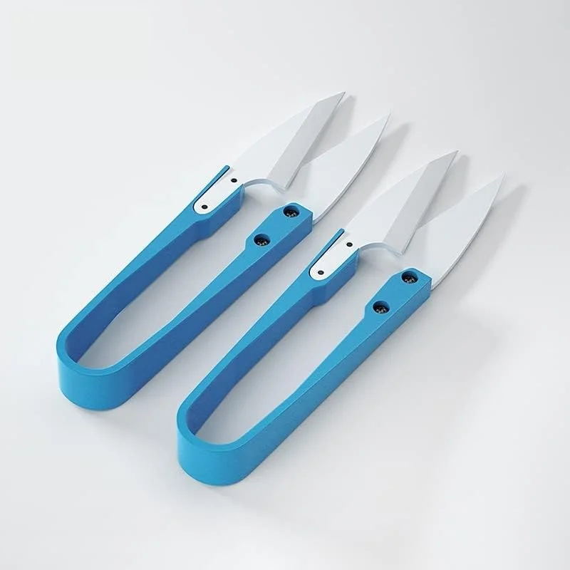 قیچی عایق سرامیکی آبی AOCATE مدل U-shear مناسب برای کابل باتری موبایل، غیر رسانا، برش خیاطی مخصوص قیچی عایق سرامیکی آبی AOCATE مدل U-shear مناسب برای کابل باتری موبایل، غیر رسانا، برش خیاطی مخصوص
