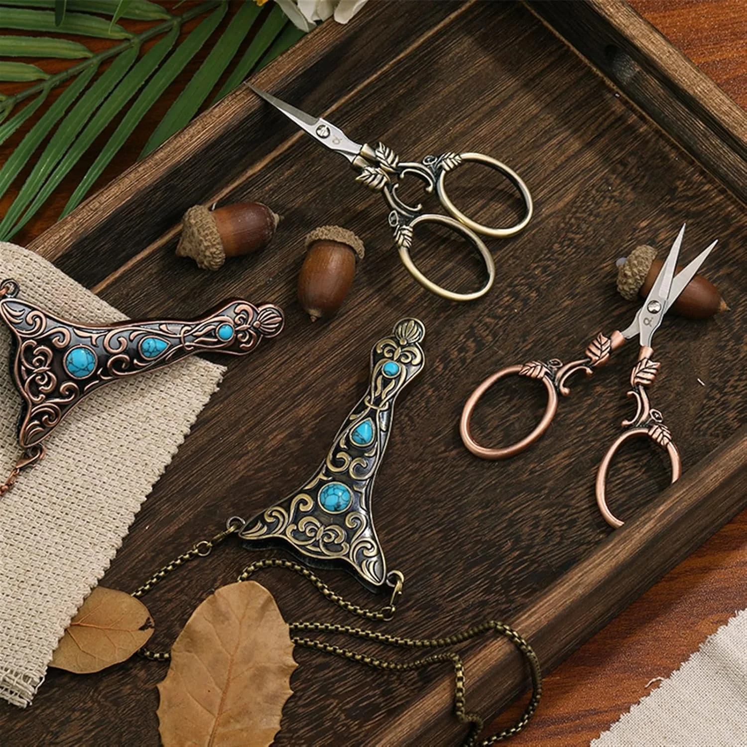 قیچی خیاطی AOCATE به همراه روکش، مناسب برای گلدوزی، سوزن دوزی و برش پارچه