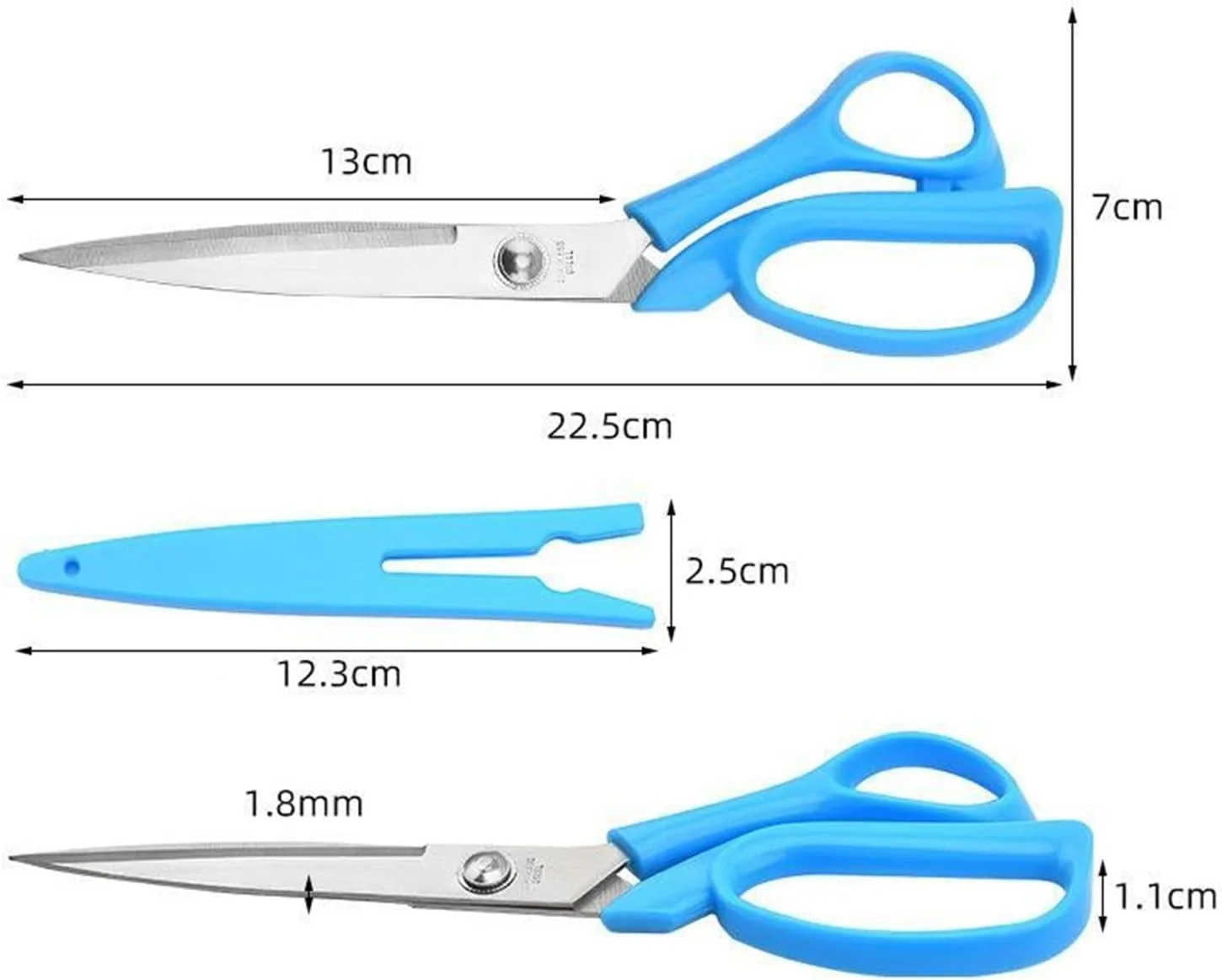 قیچی نوک اردکی AOCATE، قیچی کاردستی، مناسب خیاطی و کارهای هنری (رنگ: Hortel) قیچی نوک اردکی AOCATE، قیچی کاردستی، مناسب خیاطی و کارهای هنری (رنگ: Hortel)
