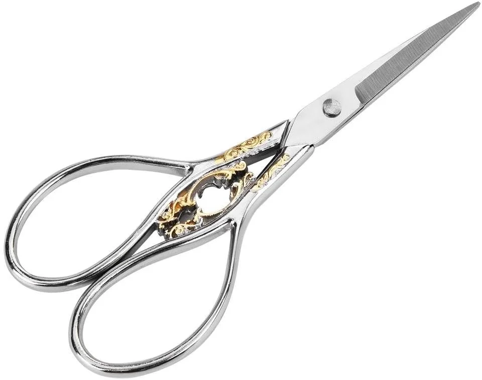 یک عدد قیچی عتیقه، قیچی خیاطی استیل ضد زنگ، لوازم خیاطی خانگی DIY، قیچی کوچک (شماره 2)