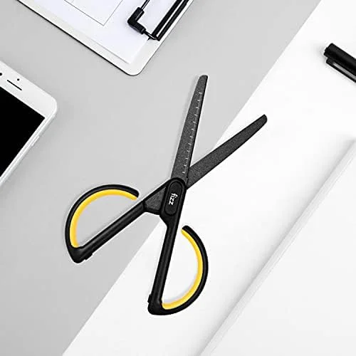 قیچی های ضد چسب - تفلون با مقیاس؛ طراحی شیک؛ مناسب برای خانه، دفتر یا مدرسه؛ انتخاب خوب برای هدیه (زرد x3، زرد) قیچی های ضد چسب - تفلون با مقیاس؛ طراحی شیک؛ مناسب برای خانه، دفتر یا مدرسه؛ انتخاب خوب برای هدیه (زرد x3، زرد)