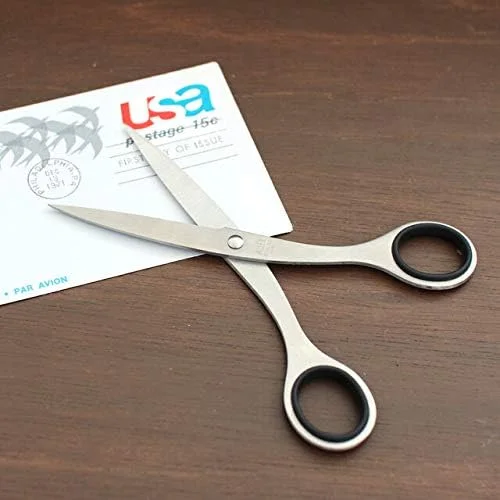 قیچی اداری تمام استیل ژاپنی ALLEX (S-185)، ساخت ژاپن، نقره ای قیچی اداری تمام استیل ژاپنی ALLEX (S-185)، ساخت ژاپن، نقره ای
