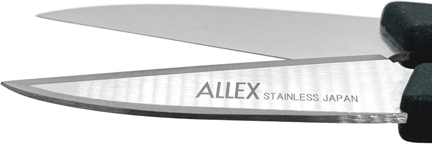 قیچی کوچک گلدوزی و خیاطی ژاپنی ALLEX، 4.5 اینچ، نخ چین فنری مشکی، ساخت ژاپن، بلند قیچی کوچک گلدوزی و خیاطی ژاپنی ALLEX، 4.5 اینچ، نخ چین فنری مشکی، ساخت ژاپن، بلند
