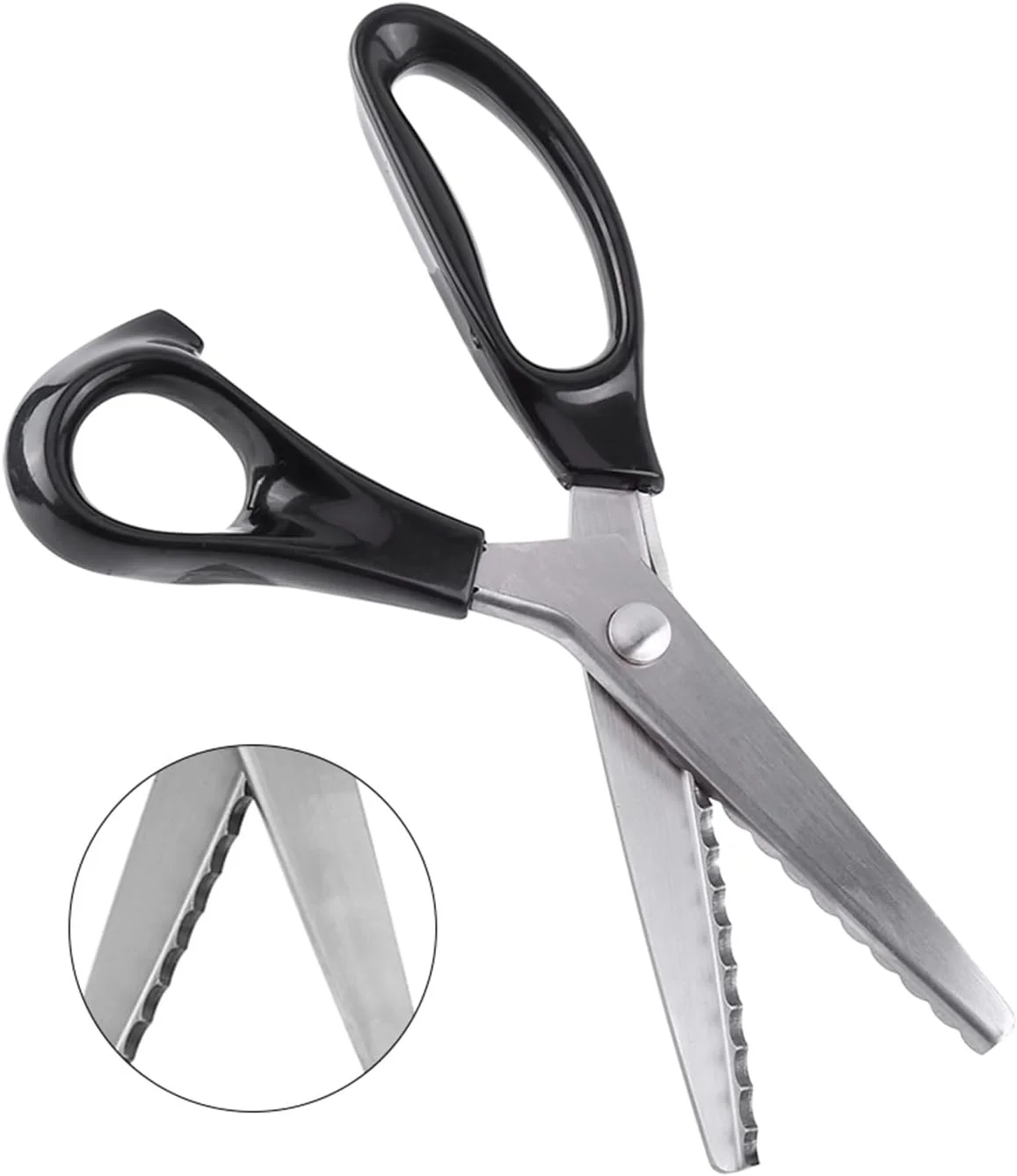 قیچی زیگزاگ AITECHSTEEL با تیغه های استیل ضد زنگ، ایده آل برای پارچه، آستر، چرم و صنایع دستی، لبه گرد و مثلثی 3، 5، 7 میلی متر، طول 23 سانتی متر (7 میلی متر) قیچی زیگزاگ AITECHSTEEL با تیغه های استیل ضد زنگ، ایده آل برای پارچه، آستر، چرم و صنایع دستی، لبه گرد و مثلثی 3، 5، 7 میلی متر، طول 23 سانتی متر (7 میلی متر)