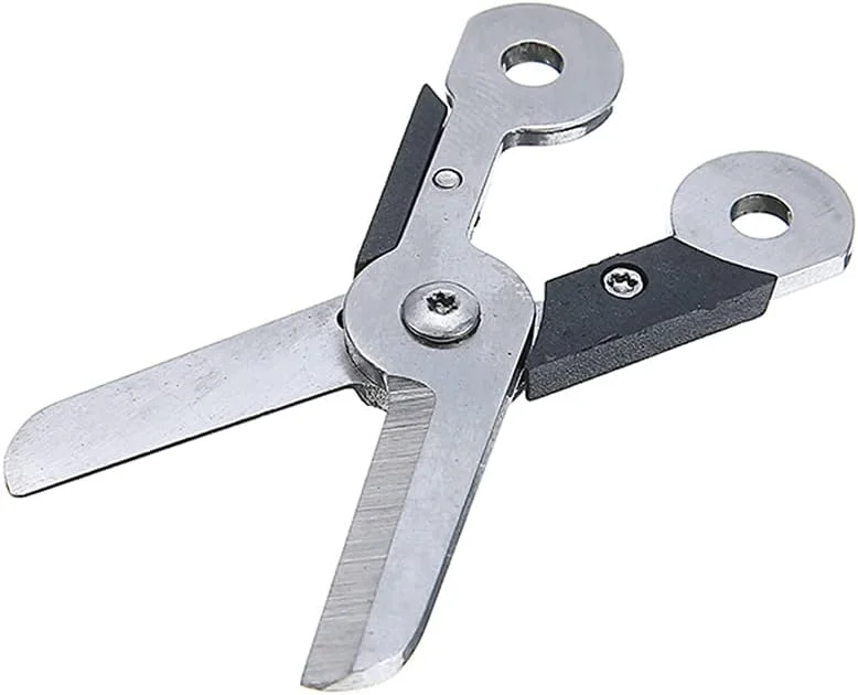 AKOAK 2 عدد قیچی استیل ضد زنگ، قیچی مینی، حلقه کلید فنری کمپینگ، ابزار ایمنی در فضای باز ضد گم شدن، ابزار مسافرتی (مشکی) AKOAK 2 عدد قیچی استیل ضد زنگ، قیچی مینی، حلقه کلید فنری کمپینگ، ابزار ایمنی در فضای باز ضد گم شدن، ابزار مسافرتی (مشکی)