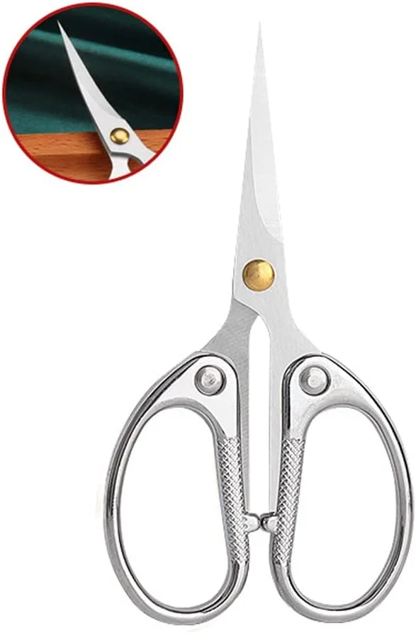 قیچی گلدوزی 4.5 اینچی Aemoe با نوک منحنی برای خیاطی، قیچی کوچک تیز استیل ضد زنگ، ابزار برش صنایع دستی برای کارهای هنری DIY، خیاطی، کاردستی، سوزن دوزی و استفاده روزانه - نقره ای قیچی گلدوزی 4.5 اینچی Aemoe با نوک منحنی برای خیاطی، قیچی کوچک تیز استیل ضد زنگ، ابزار برش صنایع دستی برای کارهای هنری DIY، خیاطی، کاردستی، سوزن دوزی و استفاده روزانه - نقره ای