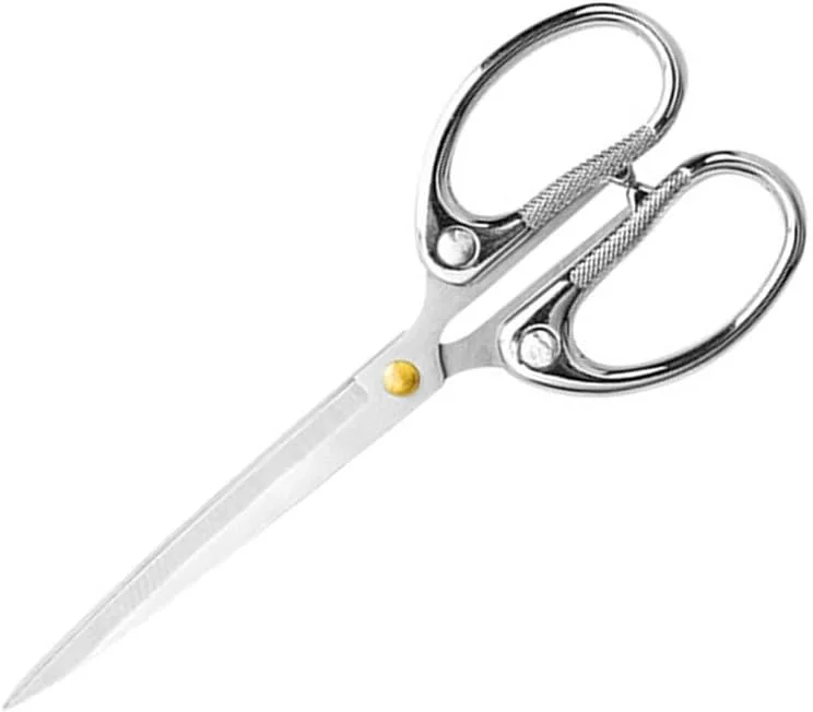 قیچی اداری تمام استیل 6.3 اینچی Aemoe، قیچی با تیغه فوق العاده تیز، قیچی تیز و محکم برای لوازم صنایع دستی خیاطی مدرسه منزل دفتر، قیچی چند منظوره نقره ای