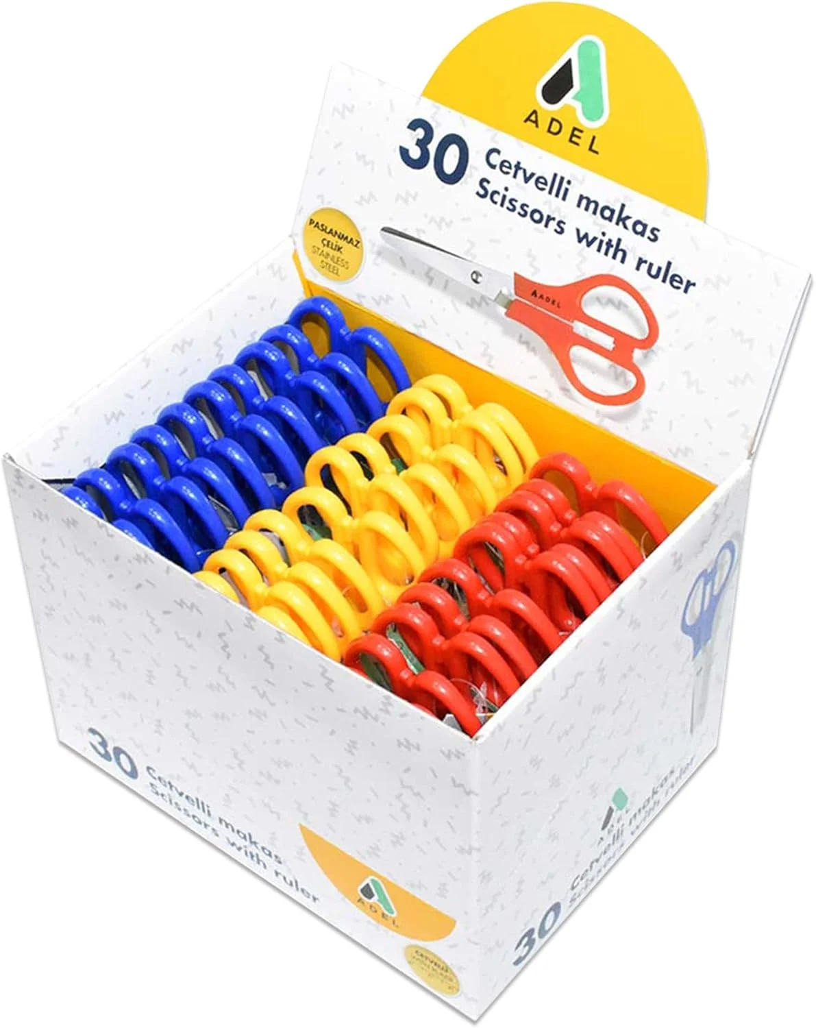 قیچی عادل همراه با خط کش 30 عددی - ALSE4012145801 قیچی عادل همراه با خط کش 30 عددی - ALSE4012145801