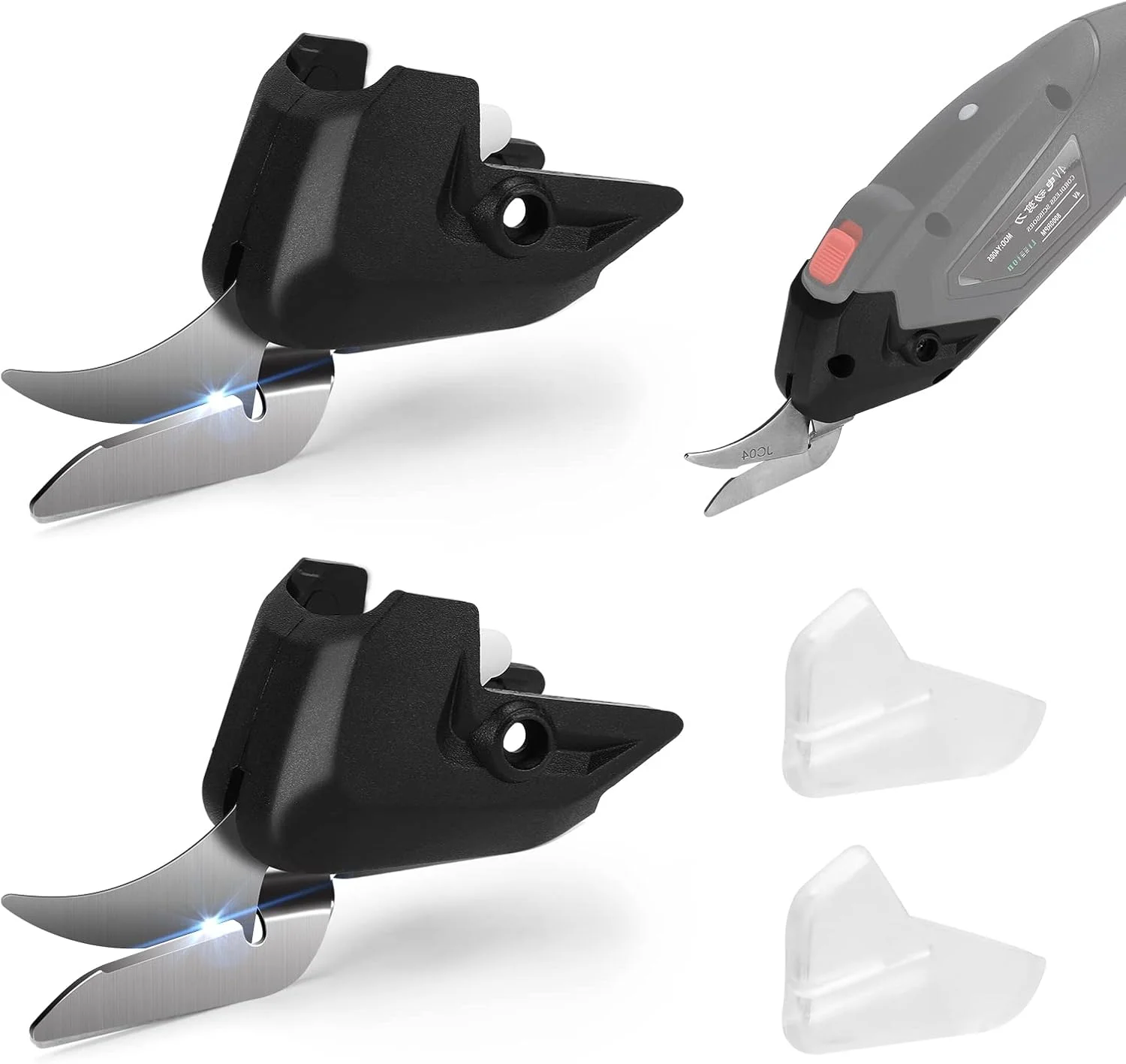 قیچی پارچه برقی بی سیم Acemall، 2 عددی، با تیغه های برش جایگزین و پوشش ایمنی (مشکی) قیچی پارچه برقی بی سیم Acemall، 2 عددی، با تیغه های برش جایگزین و پوشش ایمنی (مشکی)