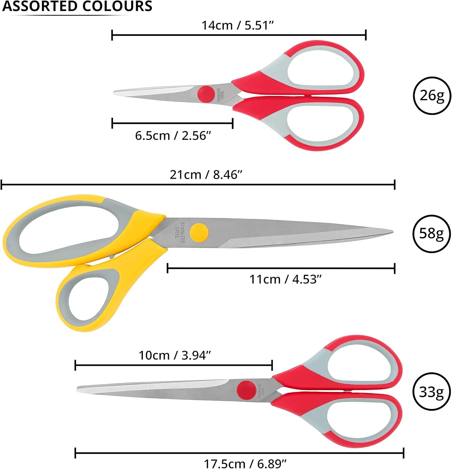قیچی استیل کرتزی ABOUT SPACE، چند رنگ (ست 3 عددی) قیچی استیل کرتزی ABOUT SPACE، چند رنگ (ست 3 عددی)