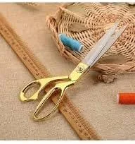 قیچی پارچه بر عباسعلی حرفه ای (10 اینچ)، قیچی ممتاز برای برش پارچه به همراه متر خیاطی - ساخته شده از فولاد کربنی با چگالی بالا، قیچی خیاطی برای پارچه، چرم و غیره