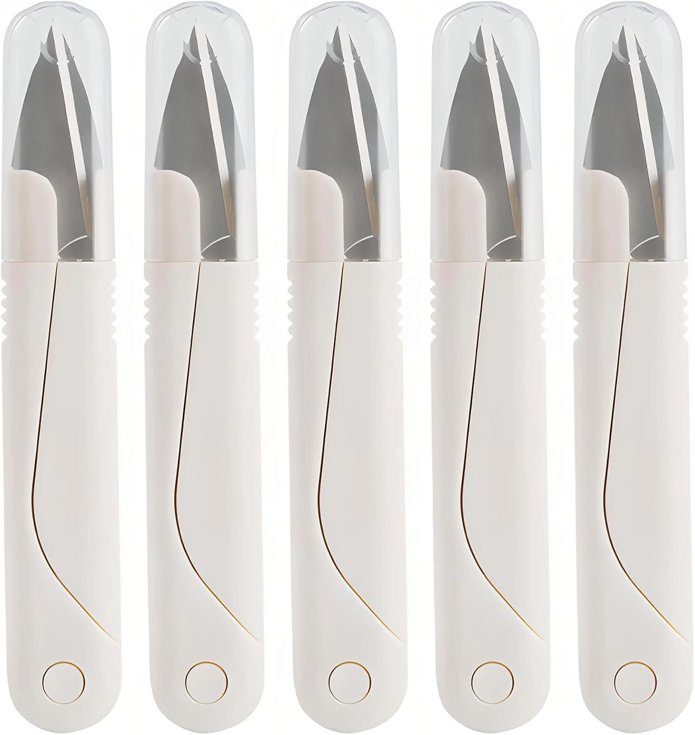 قیچی نخ چین استیل ضد زنگ 5 عددی - ارگونومیک، چند منظوره و بادوام برای کاردستی، گلدوزی و بافندگی قیچی نخ چین استیل ضد زنگ 5 عددی - ارگونومیک، چند منظوره و بادوام برای کاردستی، گلدوزی و بافندگی