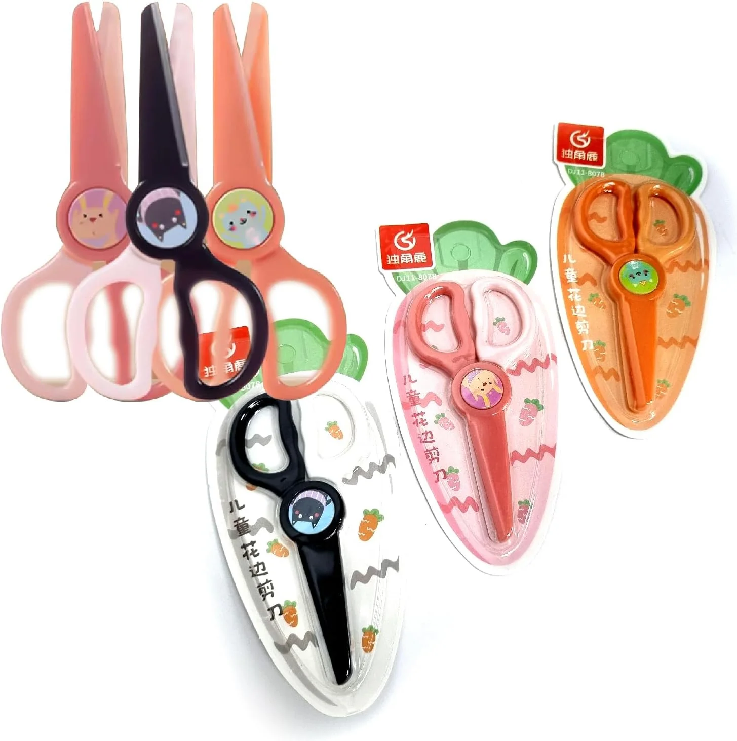 قیچی ایمنی کودک 12.5 سانتی متری - رنگ های متنوع، طرح کارتونی هویج، قیچی پلاستیکی توری ایمن برای دست برای دانش آموزان و کودکان، مناسب برای کاردستی و پروژه های مدرسه قیچی ایمنی کودک 12.5 سانتی متری - رنگ های متنوع، طرح کارتونی هویج، قیچی پلاستیکی توری ایمن برای دست برای دانش آموزان و کودکان، مناسب برای کاردستی و پروژه های مدرسه