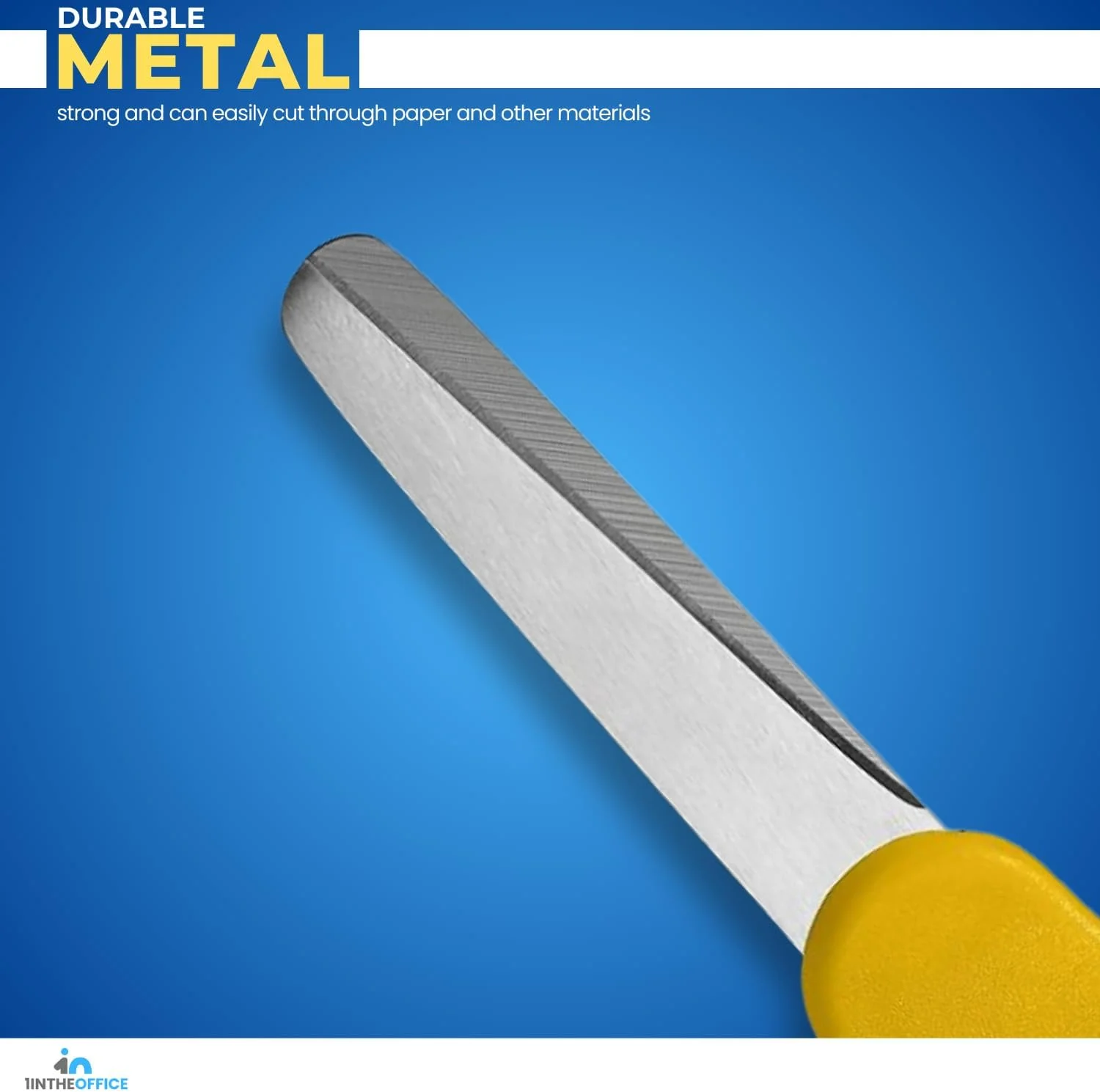 قیچی کند نوک 1InTheOffice برای کودکان، قیچی کند نوک 5 اینچی، قیچی استیل ضد زنگ با نوک کند 5 اینچی برای کودکان، مناسب دست راست و چپ، 2 عددی قیچی کند نوک 1InTheOffice برای کودکان، قیچی کند نوک 5 اینچی، قیچی استیل ضد زنگ با نوک کند 5 اینچی برای کودکان، مناسب دست راست و چپ، 2 عددی