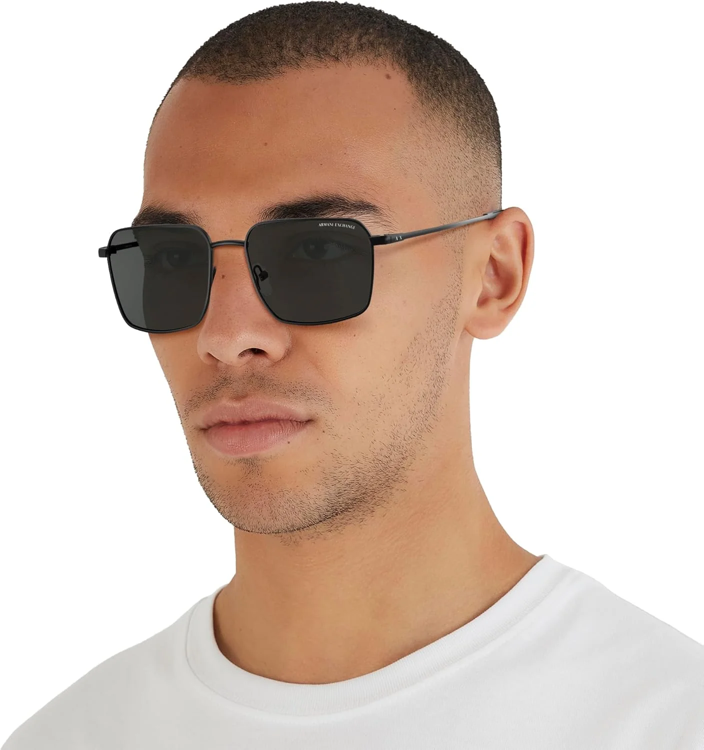 عینک آفتابی مستطیلی مردانه Armani Exchange A|X مدل AX2053S، مشکی مات/خاکستری تیره، 57 میلی متر عینک آفتابی مستطیلی مردانه Armani Exchange A|X مدل AX2053S، مشکی مات/خاکستری تیره، 57 میلی متر