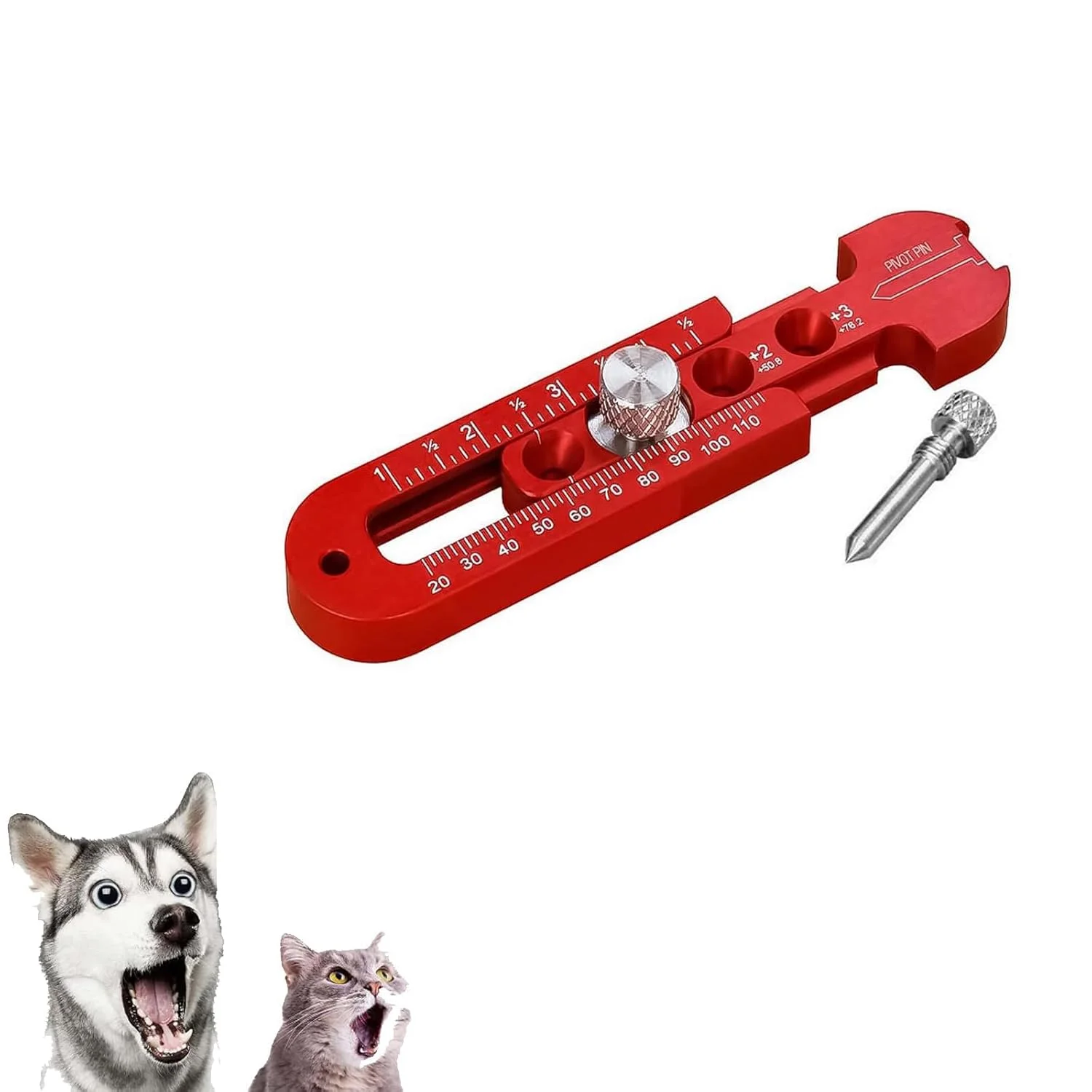 خط کش دایره ای نجاری KASTWAVE، خط کش پرگاری WMLBK با مقیاس دوگانه متریک و اینچی، آلیاژ آلومینیومی قابل تنظیم، خط کش علامت گذاری دایره ای قابل تنظیم برای نجار - 164 میلی متر خط کش دایره ای نجاری KASTWAVE، خط کش پرگاری WMLBK با مقیاس دوگانه متریک و اینچی، آلیاژ آلومینیومی قابل تنظیم، خط کش علامت گذاری دایره ای قابل تنظیم برای نجار - 164 میلی متر