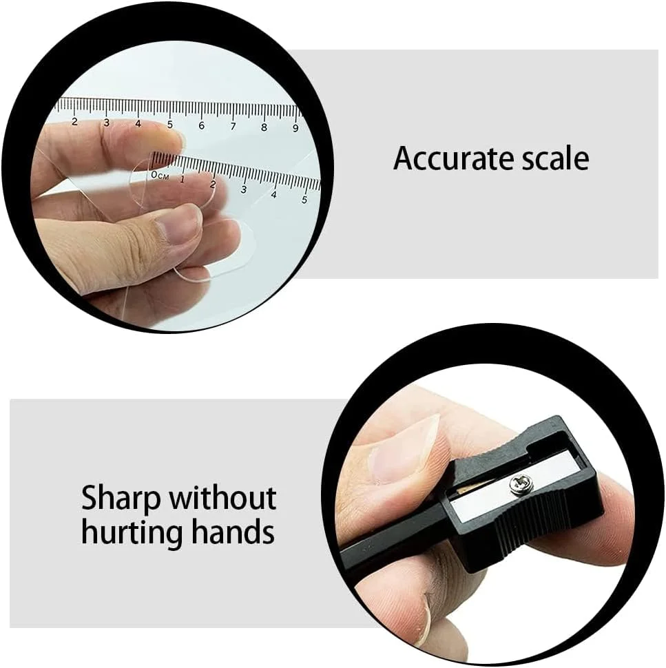 ست خط کش و پرگار KASTWAVE، ست کیت هندسه ریاضی، ست 10 تکه قابل حمل مدرسه با خط کش، نقاله، پرگار، پاک کن، تراش، نوک اتود، جعبه نگهداری برای ترسیم و نقاشی (مشکی) ست خط کش و پرگار KASTWAVE، ست کیت هندسه ریاضی، ست 10 تکه قابل حمل مدرسه با خط کش، نقاله، پرگار، پاک کن، تراش، نوک اتود، جعبه نگهداری برای ترسیم و نقاشی (مشکی)