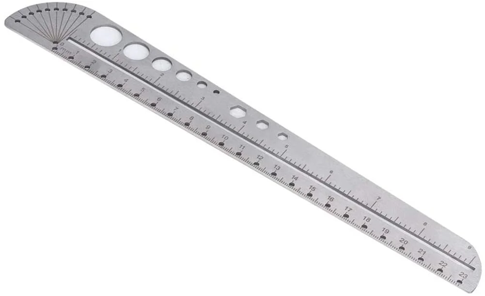 خط کش فلزی چند منظوره KASTWAVE، خط کش مقیاس چند منظوره استیل ضد زنگ، نقاله، ابزار اندازه گیری طراحی شکل برای مهندسین معمار، دفتر کار، مدرسه، 30 سانتی متر / 11.8 اینچ خط کش فلزی چند منظوره KASTWAVE، خط کش مقیاس چند منظوره استیل ضد زنگ، نقاله، ابزار اندازه گیری طراحی شکل برای مهندسین معمار، دفتر کار، مدرسه، 30 سانتی متر / 11.8 اینچ