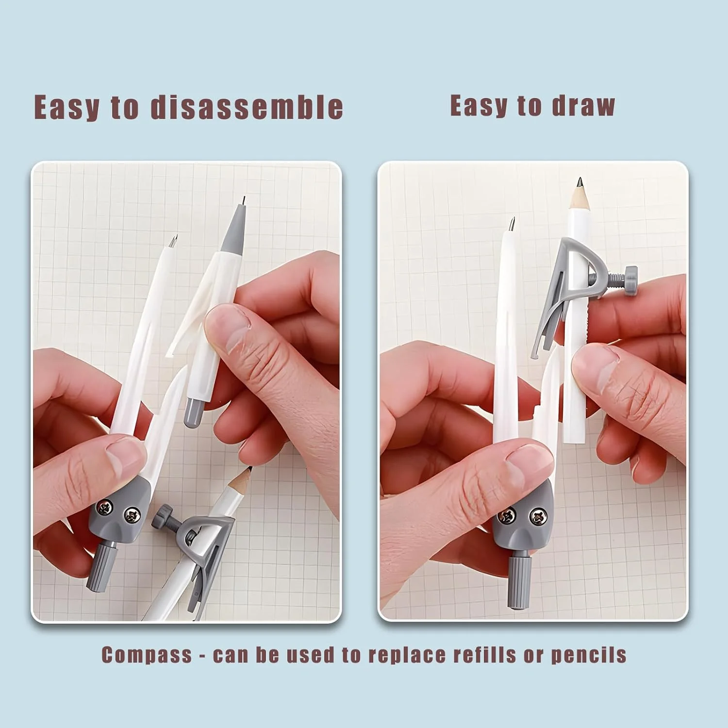 ست خط کش و پرگار، ست ریاضی KASTWAVE، شامل خط کش، خط کش مستقیم، خط کش مثلثی، نقاله نیم دایره، مداد، ایده آل برای مطالعه، طراحی و اندازه گیری (9 تکه، مشکی) ست خط کش و پرگار، ست ریاضی KASTWAVE، شامل خط کش، خط کش مستقیم، خط کش مثلثی، نقاله نیم دایره، مداد، ایده آل برای مطالعه، طراحی و اندازه گیری (9 تکه، مشکی)