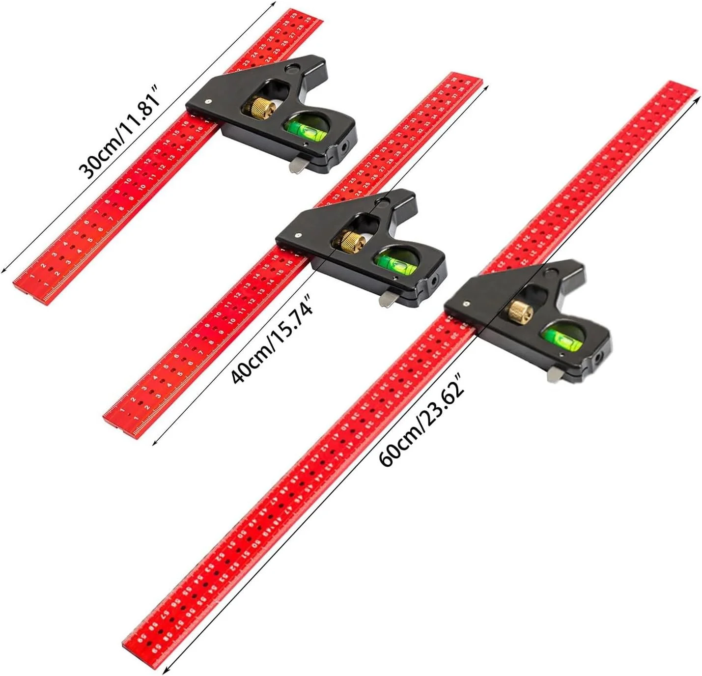 مجموعه گونیا ترکیبی چند منظوره KASTWAVE 30 سانتی متری برای زوایای دقیق 90 و 45 درجه، ایده آل برای نجاران حرفه ای و DIY مجموعه گونیا ترکیبی چند منظوره KASTWAVE 30 سانتی متری برای زوایای دقیق 90 و 45 درجه، ایده آل برای نجاران حرفه ای و DIY