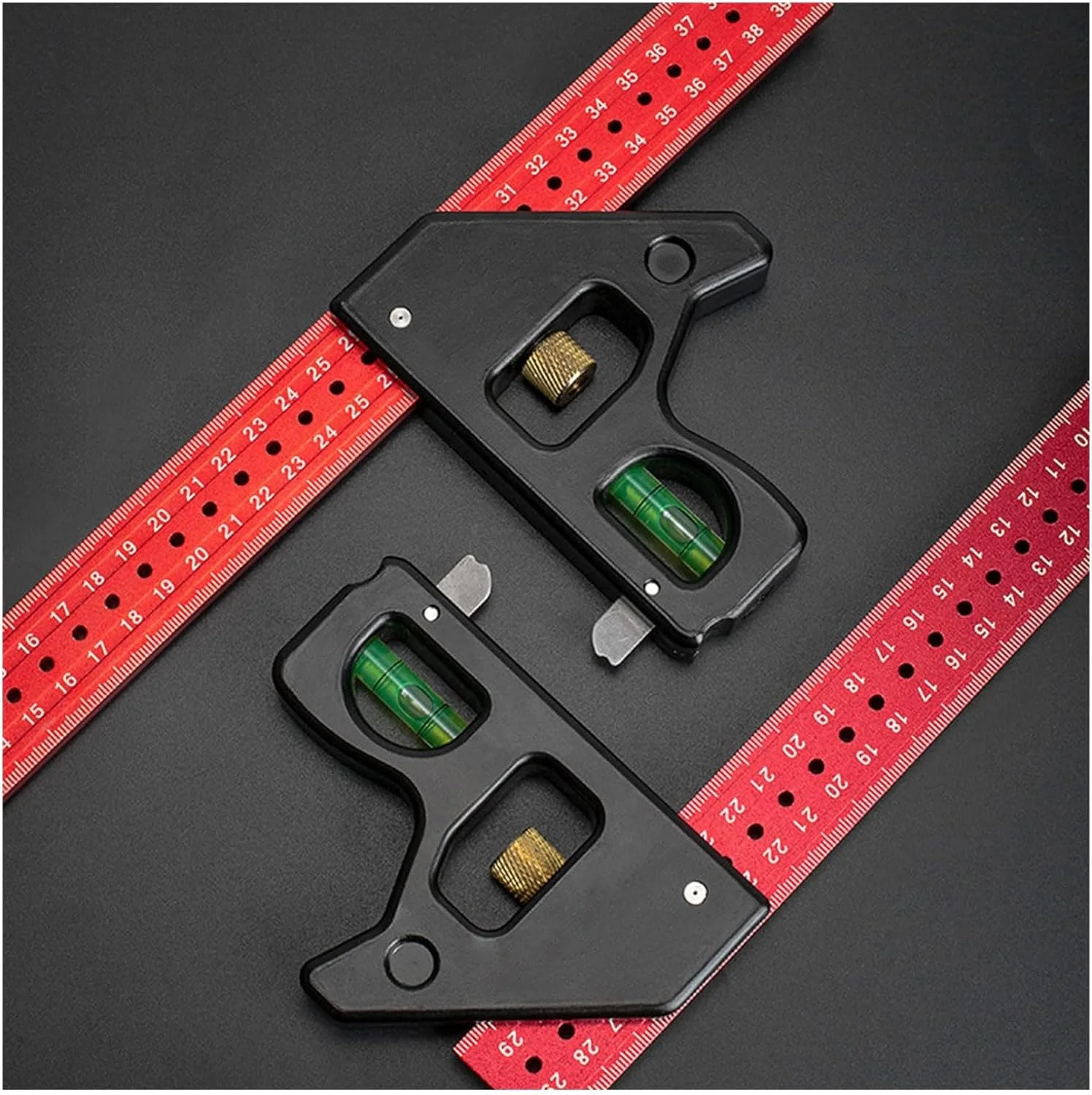 مجموعه گونیا ترکیبی چند منظوره KASTWAVE 30 سانتی متری برای زوایای دقیق 90 و 45 درجه، ایده آل برای نجاران حرفه ای و DIY مجموعه گونیا ترکیبی چند منظوره KASTWAVE 30 سانتی متری برای زوایای دقیق 90 و 45 درجه، ایده آل برای نجاران حرفه ای و DIY