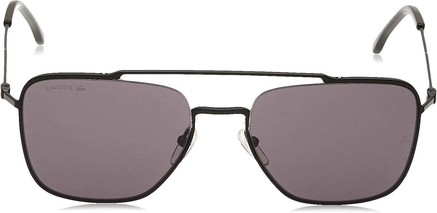 عینک آفتابی مردانه LACOSTE مستطیلی پریمیوم و هریتیج - مشکی