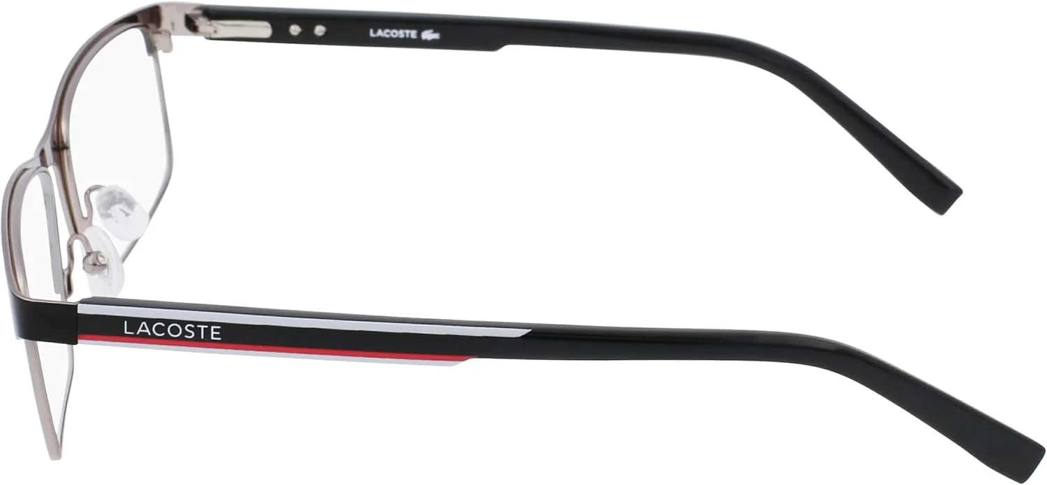 عینک طبی مردانه Lacoste L2271 مشکی/خاکستری سایز 56 (19)، مشکی/خاکستری