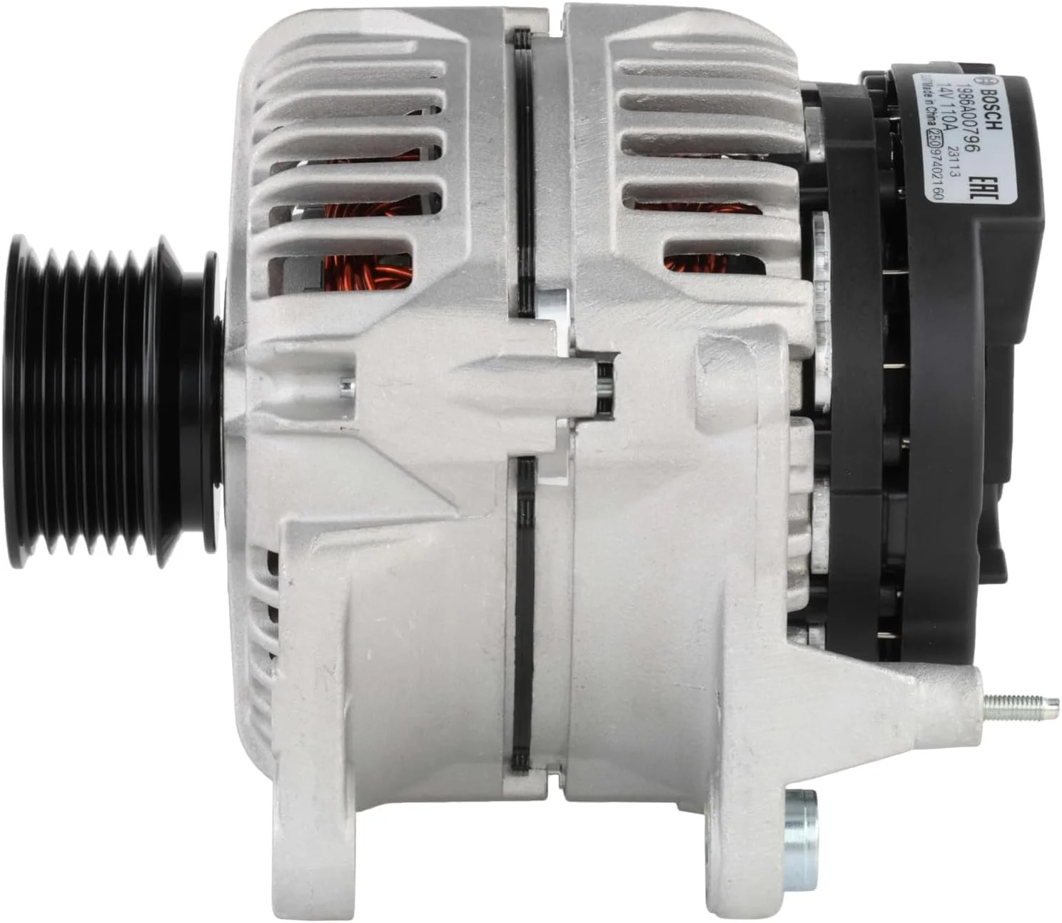 آلترناتور ۱۰۰٪ جدید پریمیوم BOSCH AL0933N - سازگار با خودروهای منتخب فولکس واگن Eos، GTI؛ ۱۱۰ آمپر