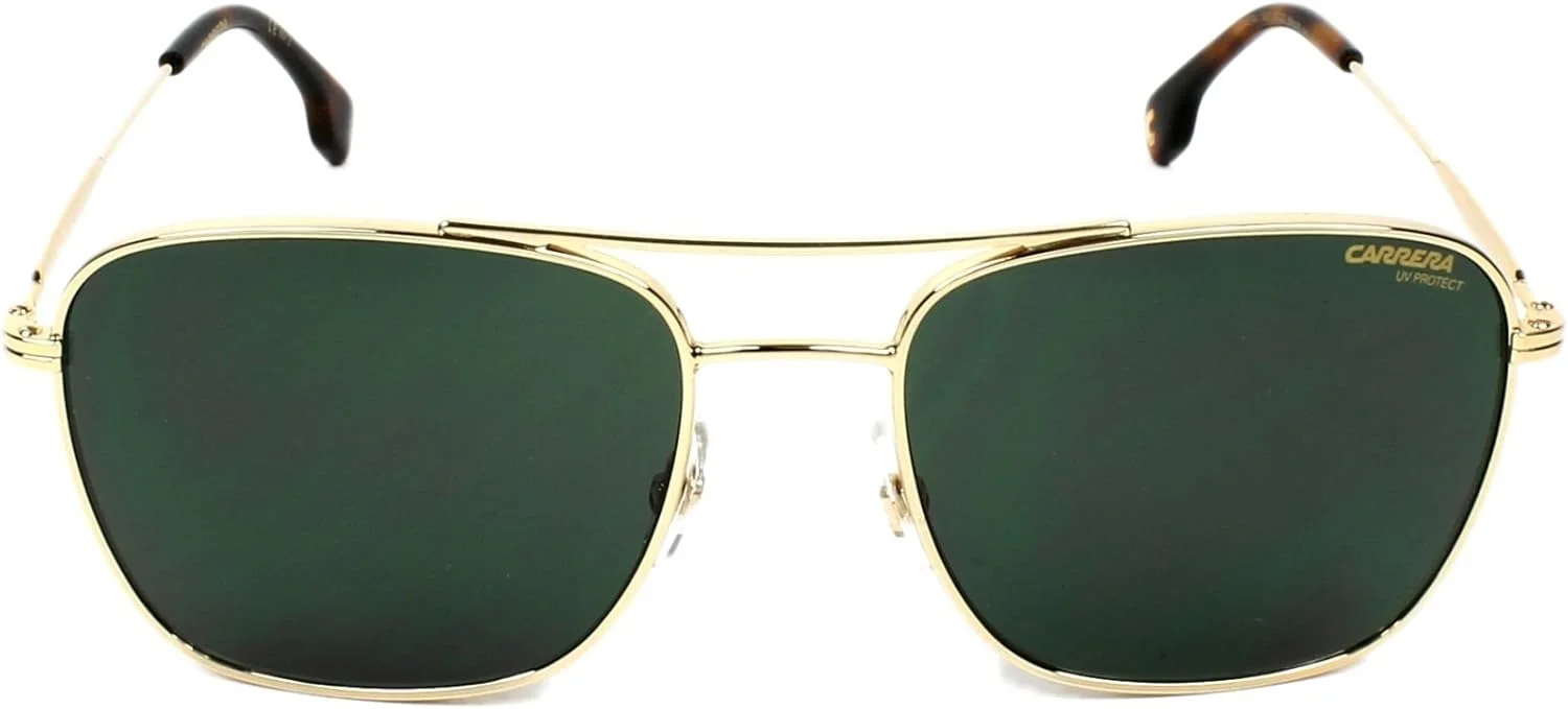 عینک آفتابی مردانه CARRERA مستطیلی Carrera 130/S طلایی، CA130/S، 130/S Qt، 58